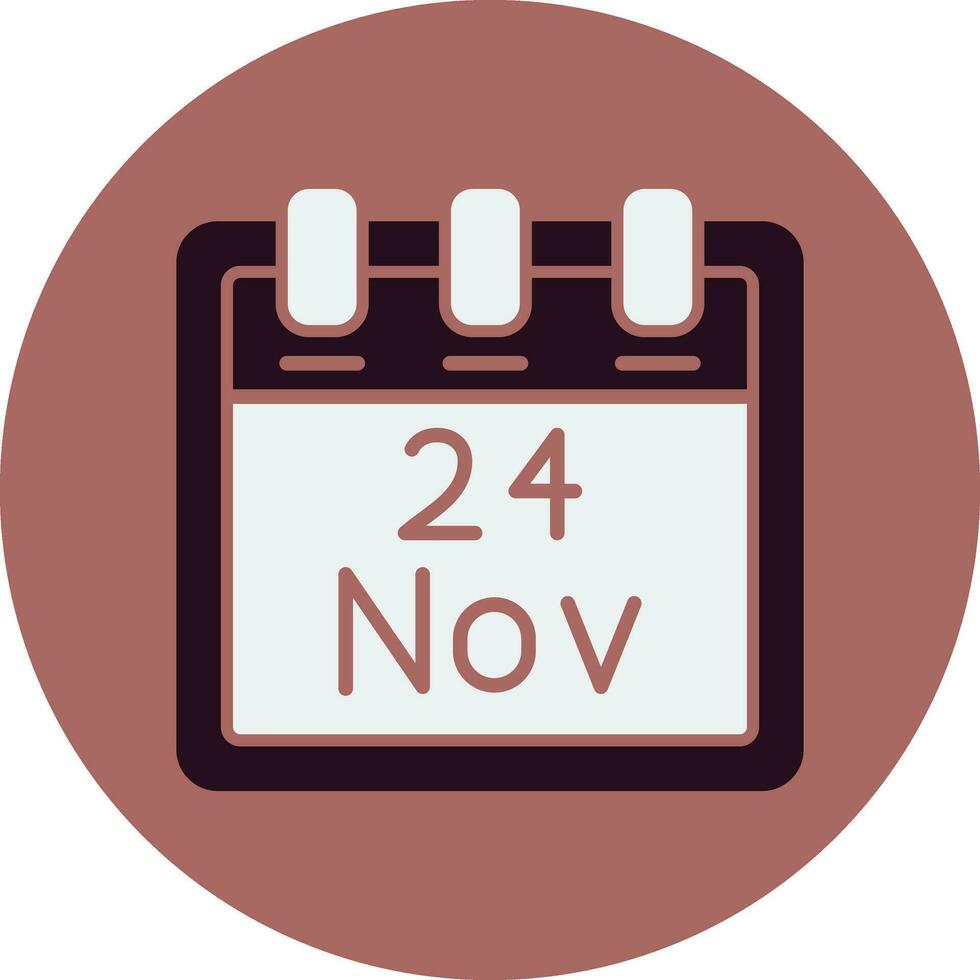 November 24 Vector Icon