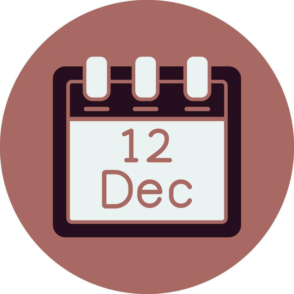 December 12 Vector Icon