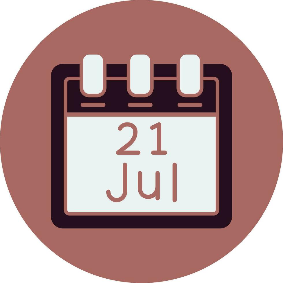 July 21 Vector Icon