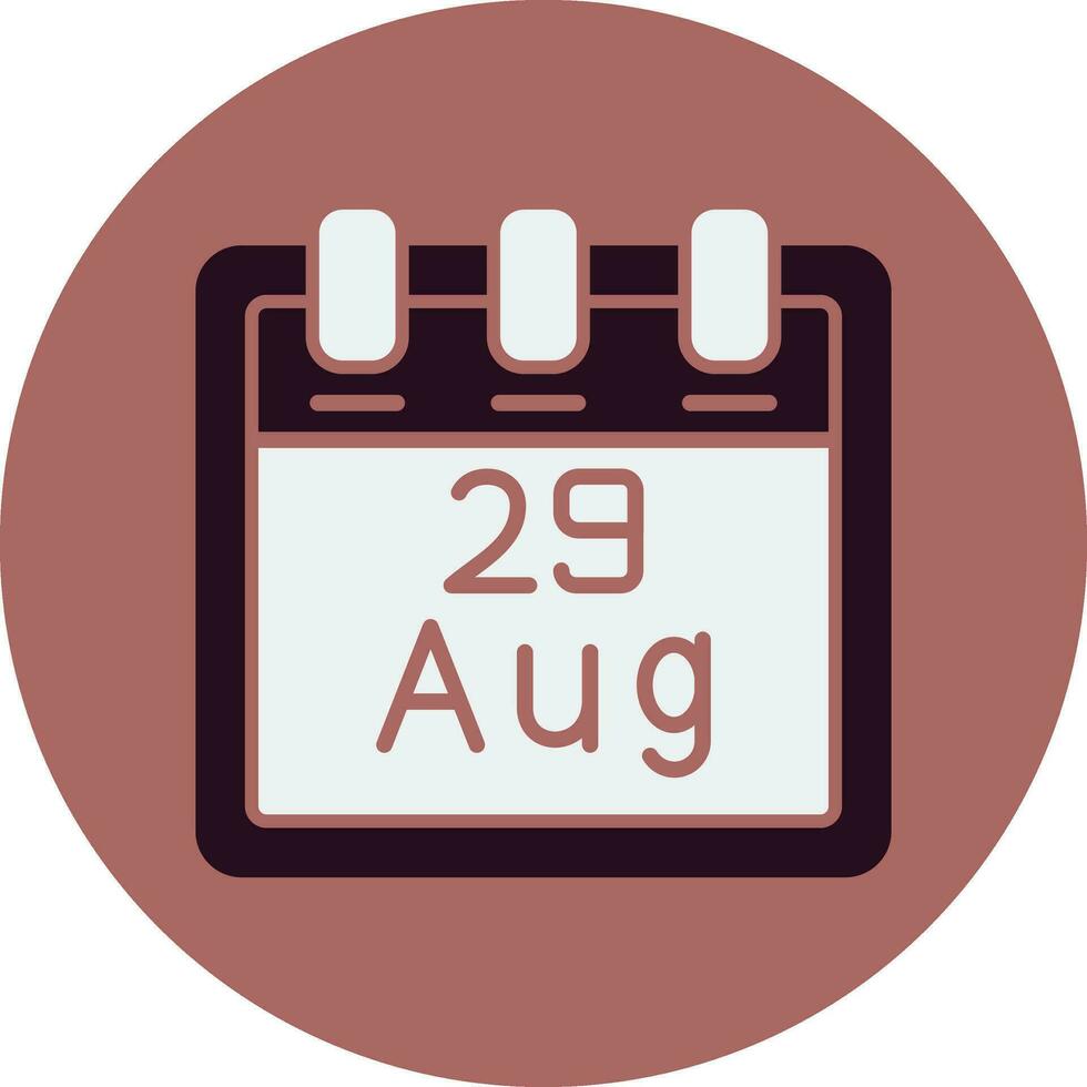 August 29 Vector Icon