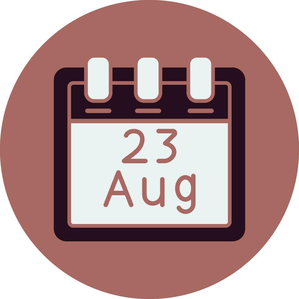 August 23 Vector Icon