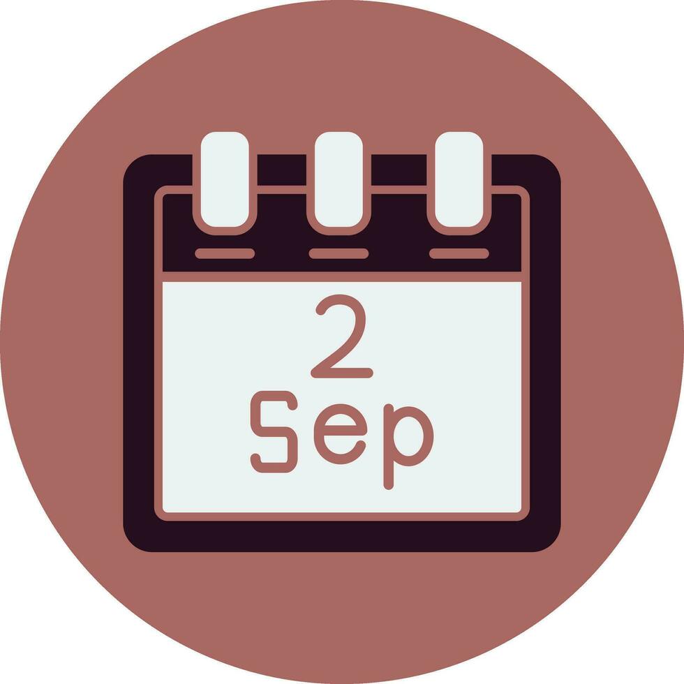 September 2 Vector Icon