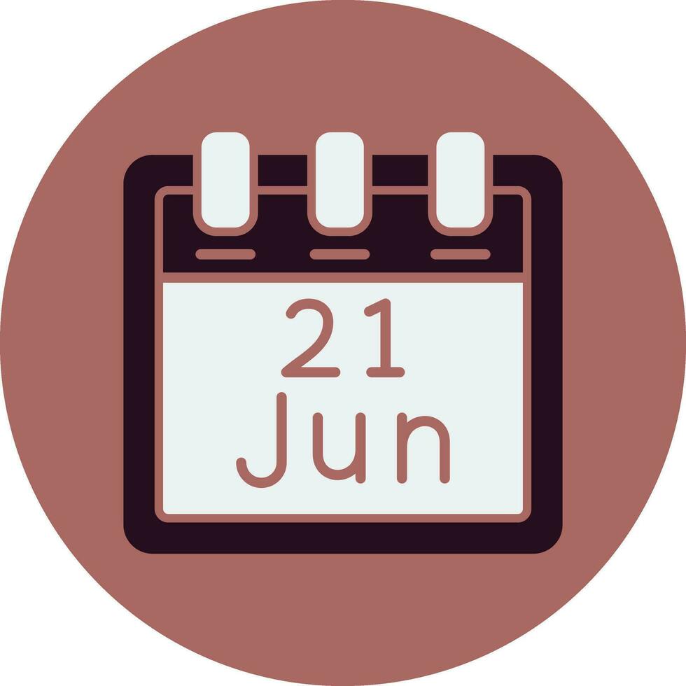 June 21 Vector Icon