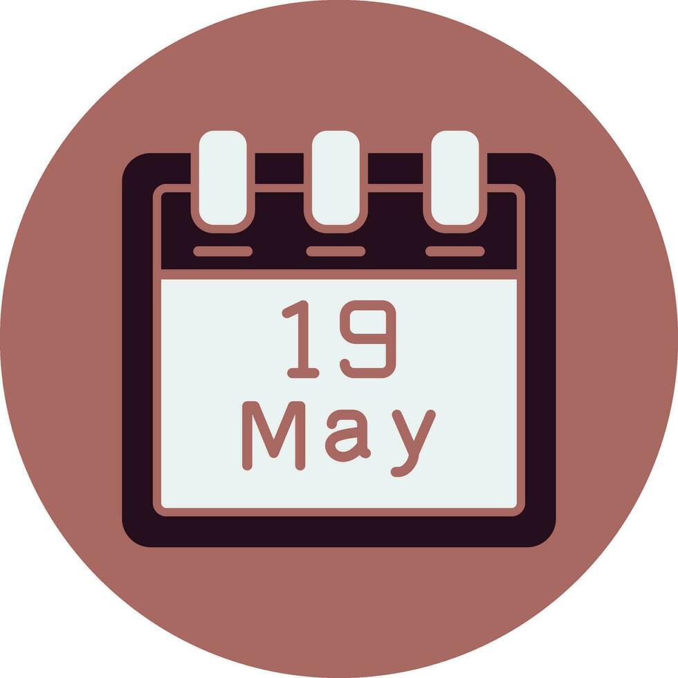 May 19 Vector Icon