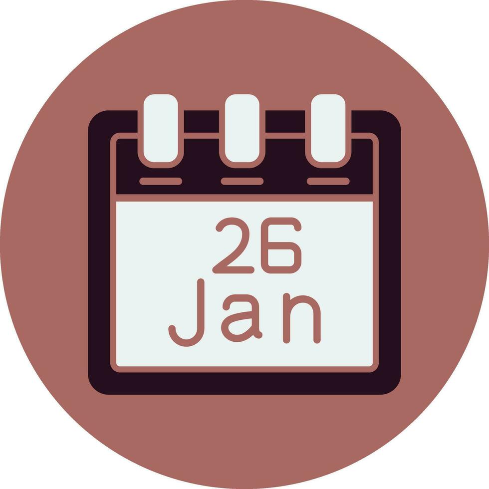 January 26 Vector Icon