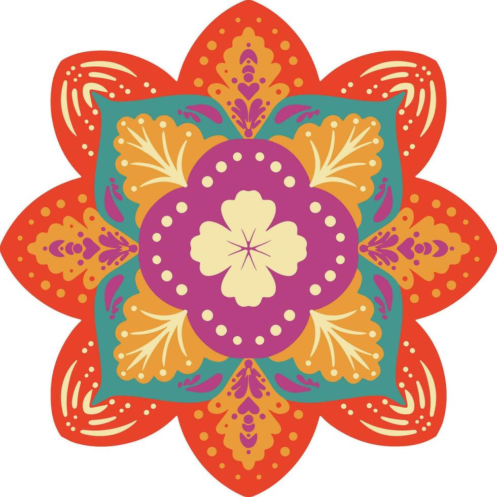 Diwali Rangoli Element vector