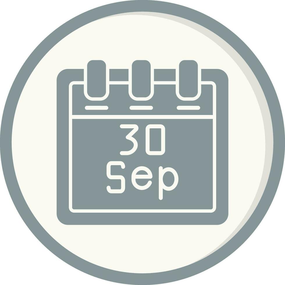 September 30 Vector Icon