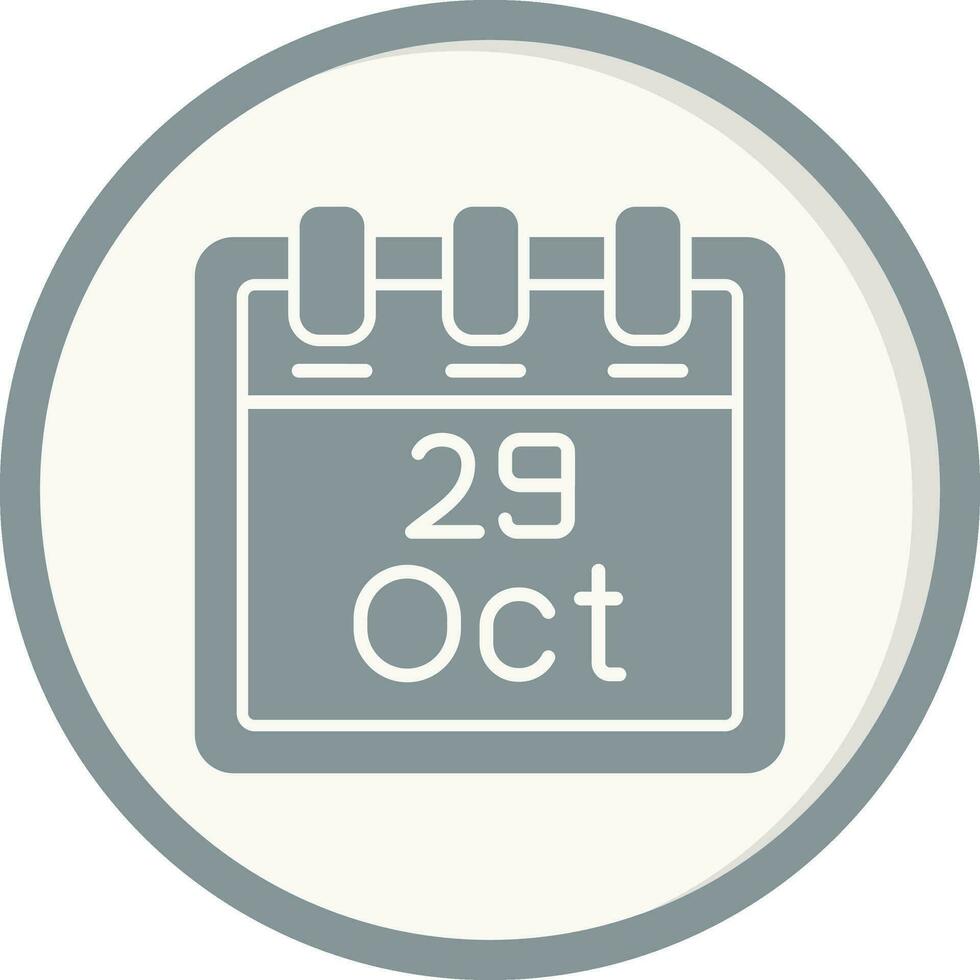 October 29 Vector Icon