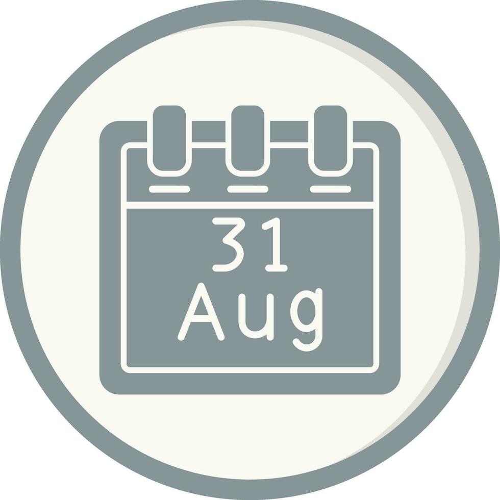 August 31 Vector Icon