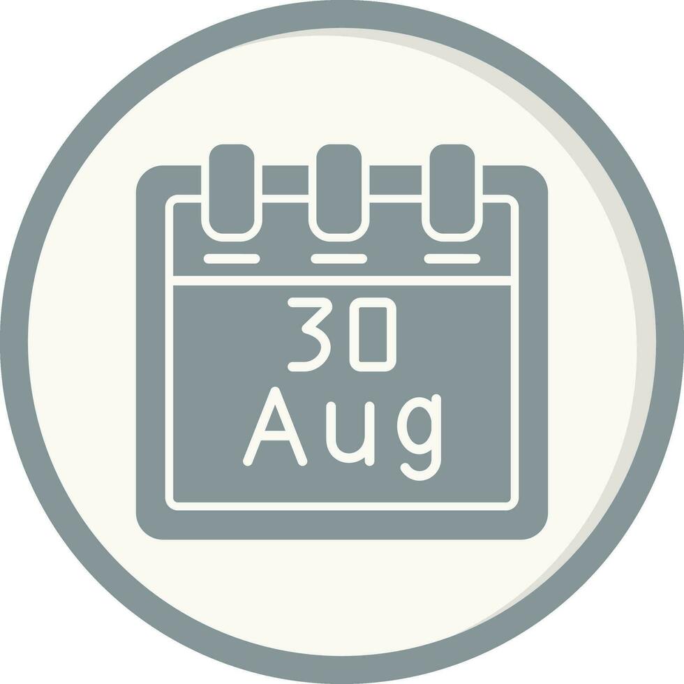 August 30 Vector Icon