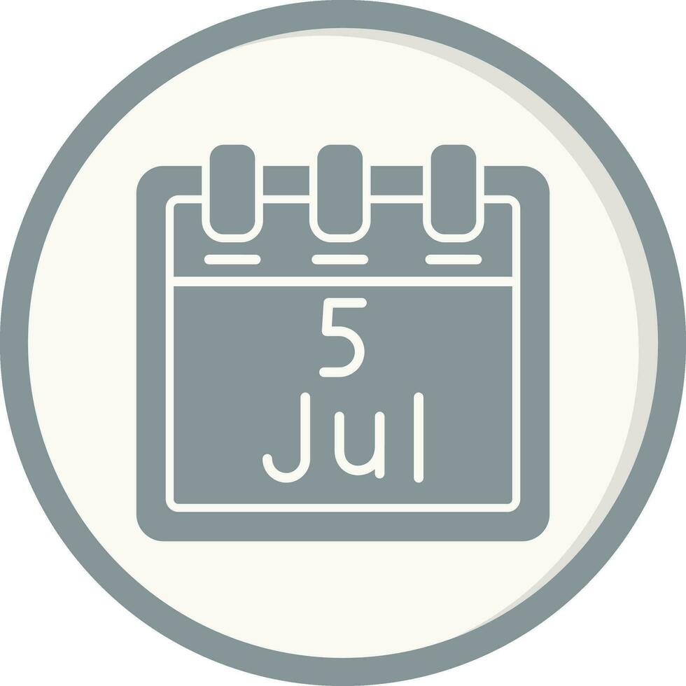 July 5 Vector Icon