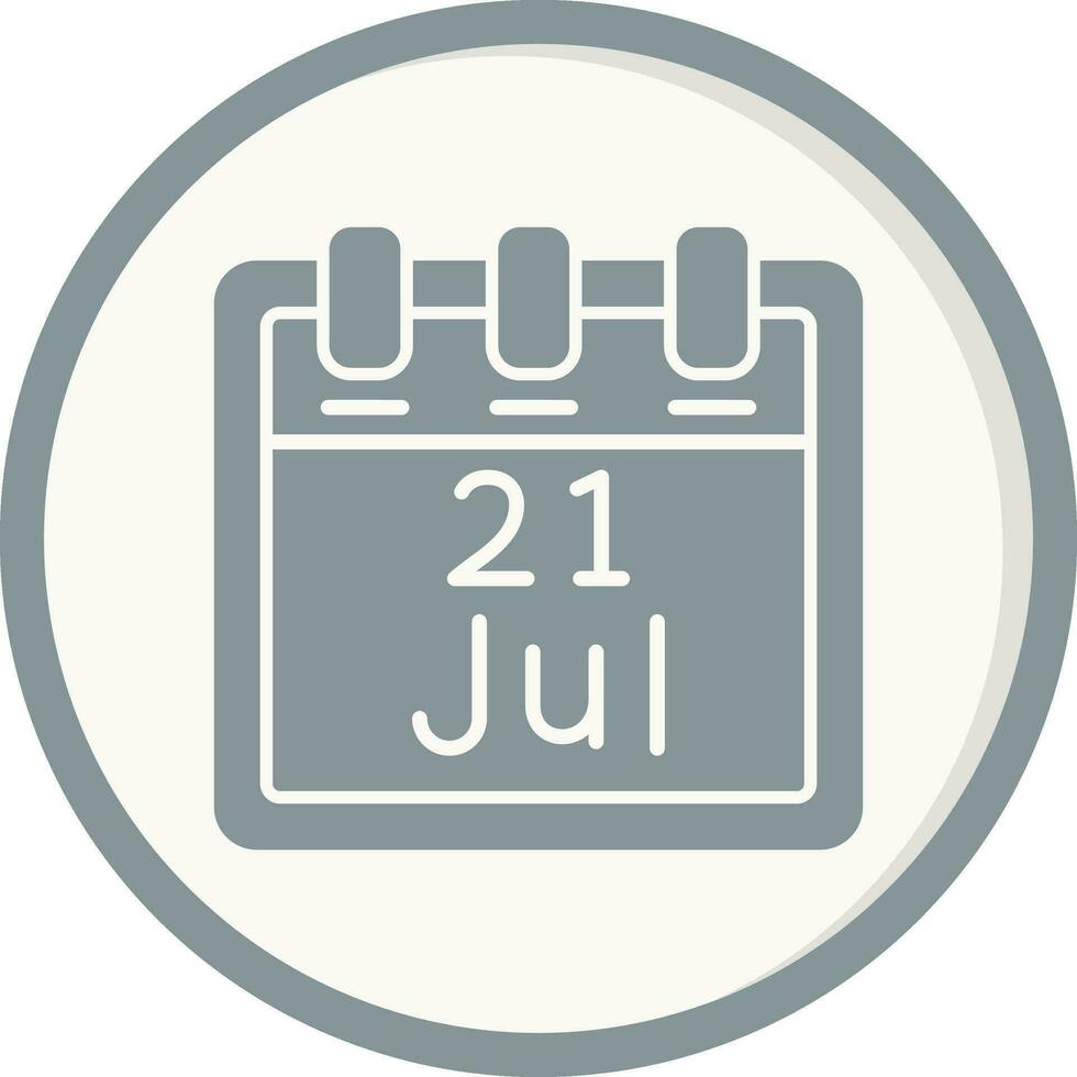 July 21 Vector Icon