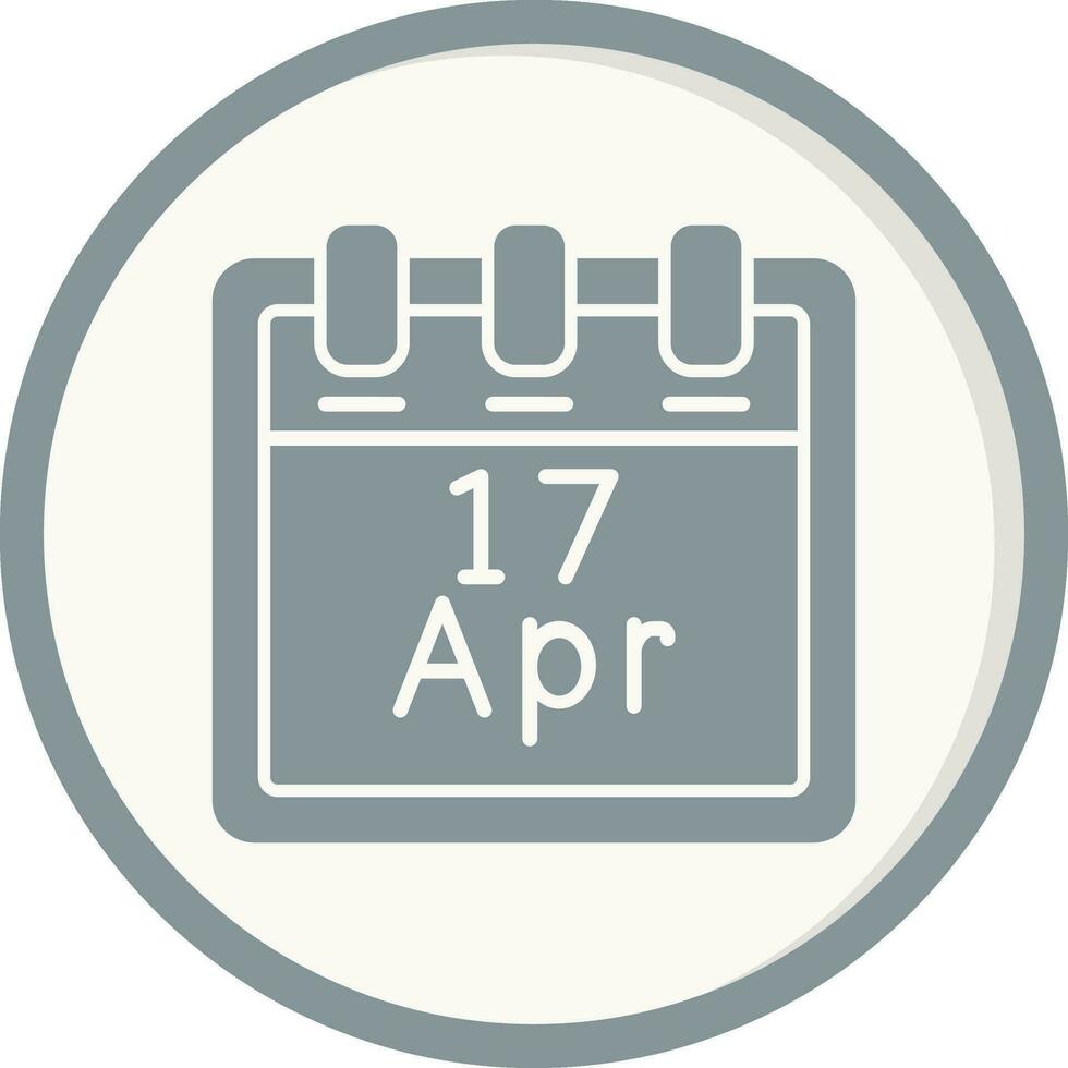 April 17 Vector Icon