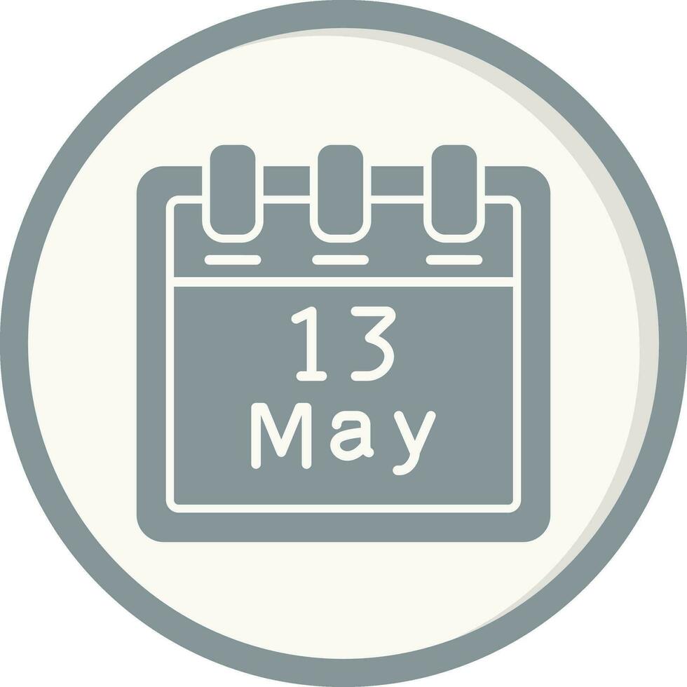 May 13 Vector Icon