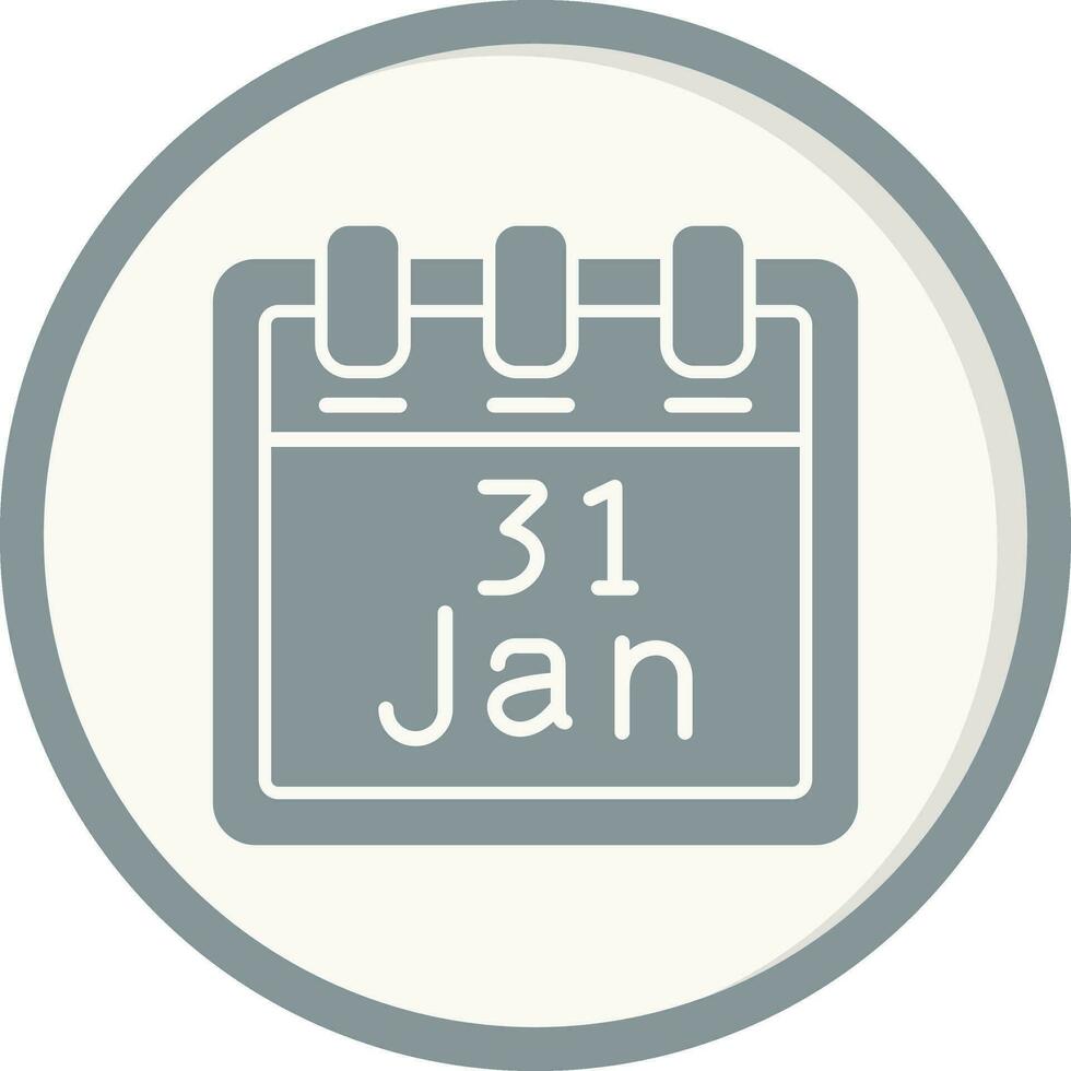 January 31 Vector Icon