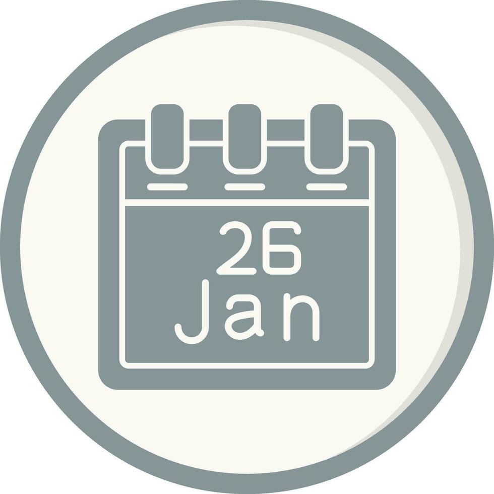 January 26 Vector Icon
