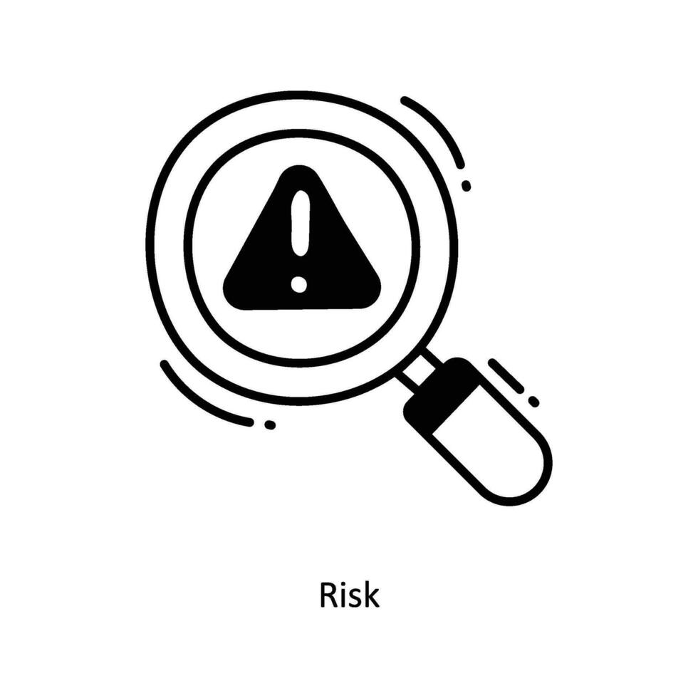 Risk doodle Icon Design illustration. Startup Symbol on White background EPS 10 File vector