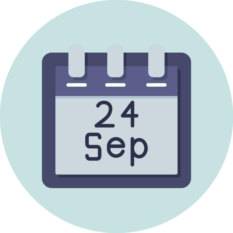September 24 Vector Icon