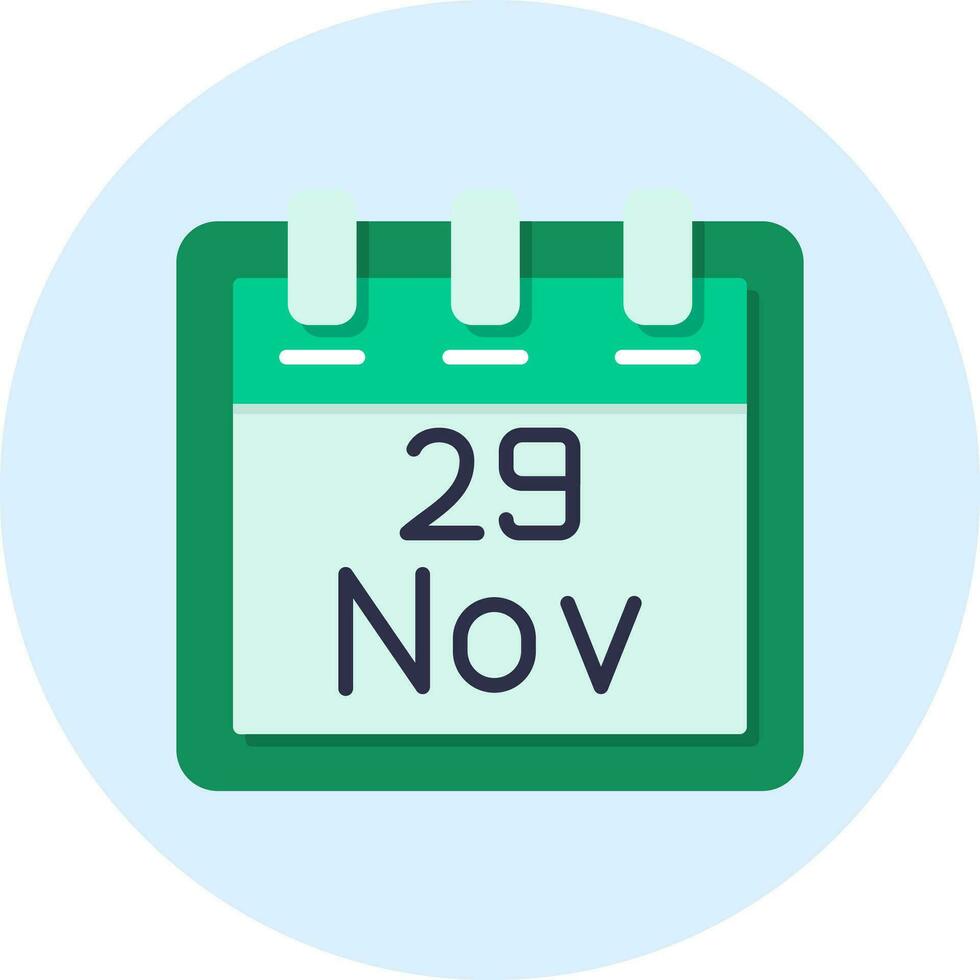November 29 Vector Icon
