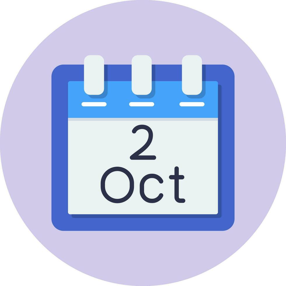 October 2 Vector Icon