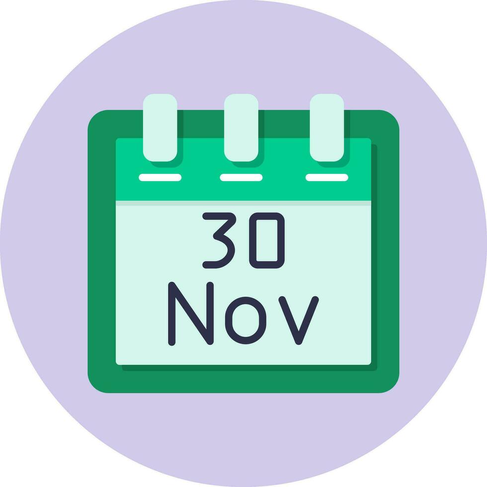 November 30 Vector Icon