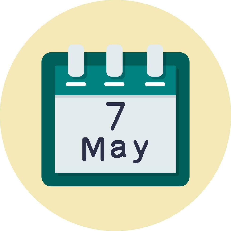 May 7 Vector Icon