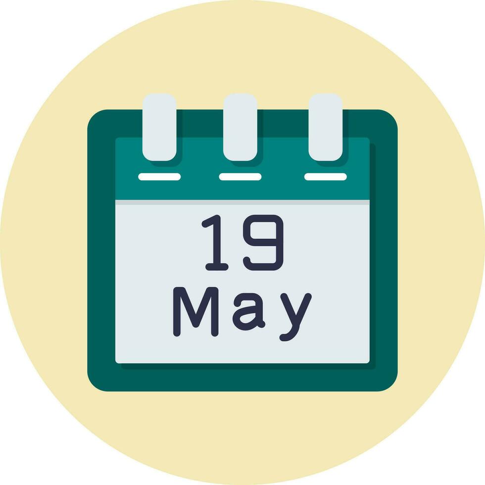 May 19 Vector Icon