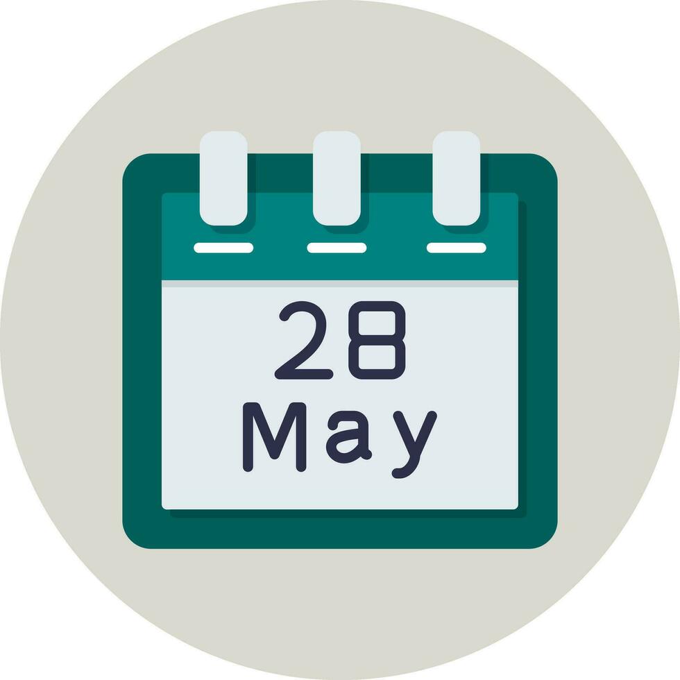 May 28 Vector Icon