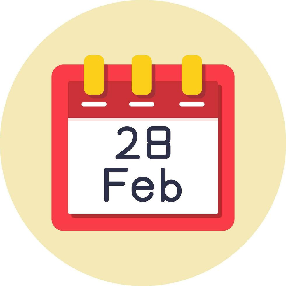 February 28 Vector Icon