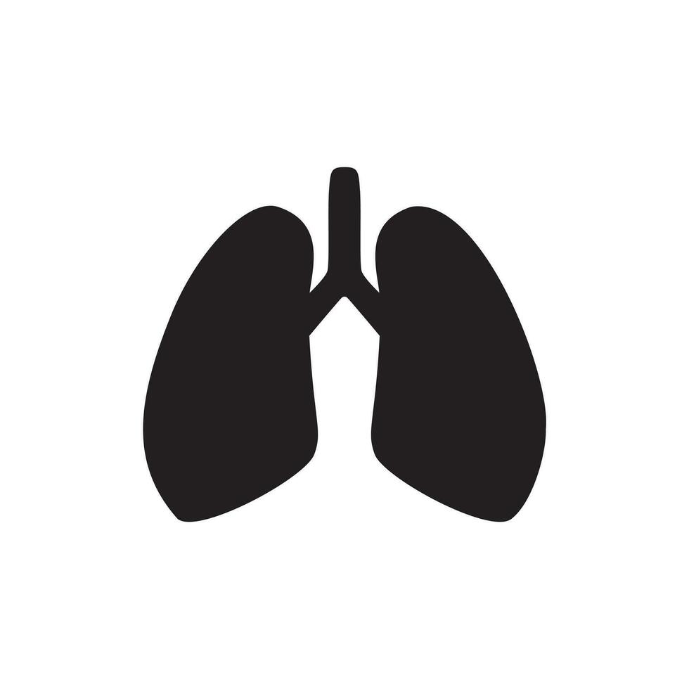 pulmón icono vector. salud y médico diseño ilustración vector
