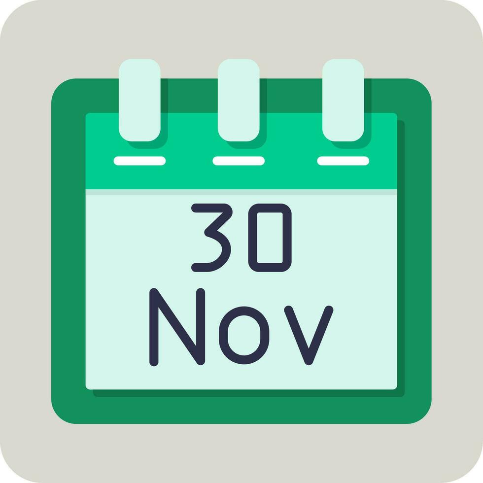November 30 Vector Icon