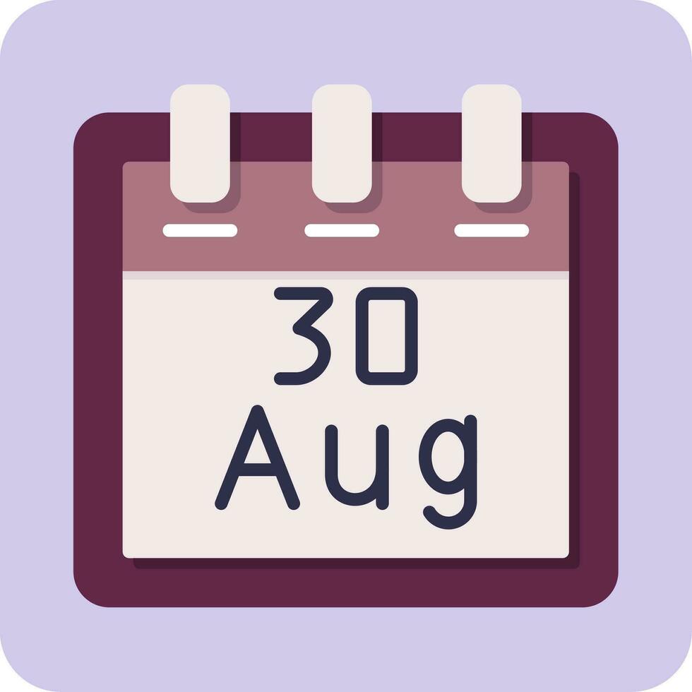 August 30 Vector Icon