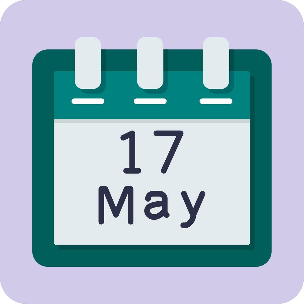 May 17 Vector Icon