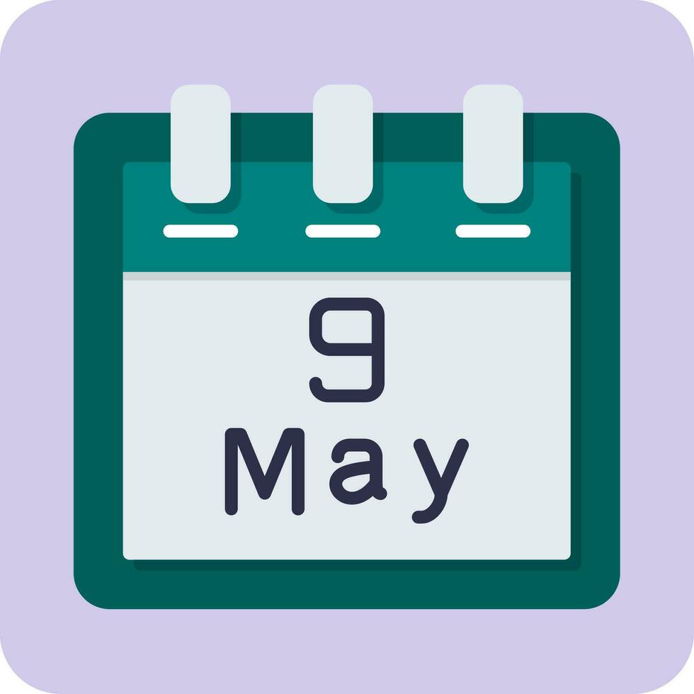 May 9 Vector Icon