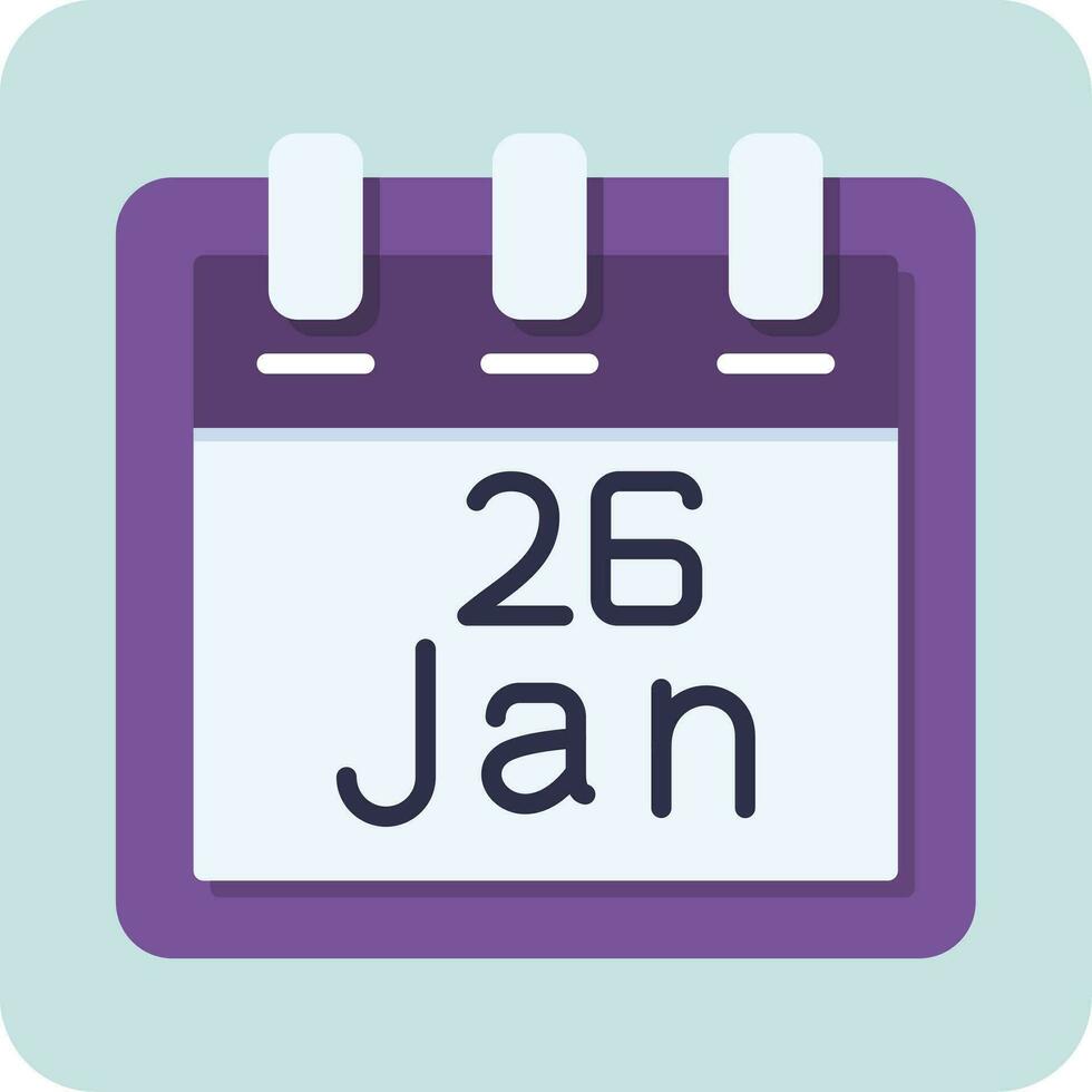 January 26 Vector Icon