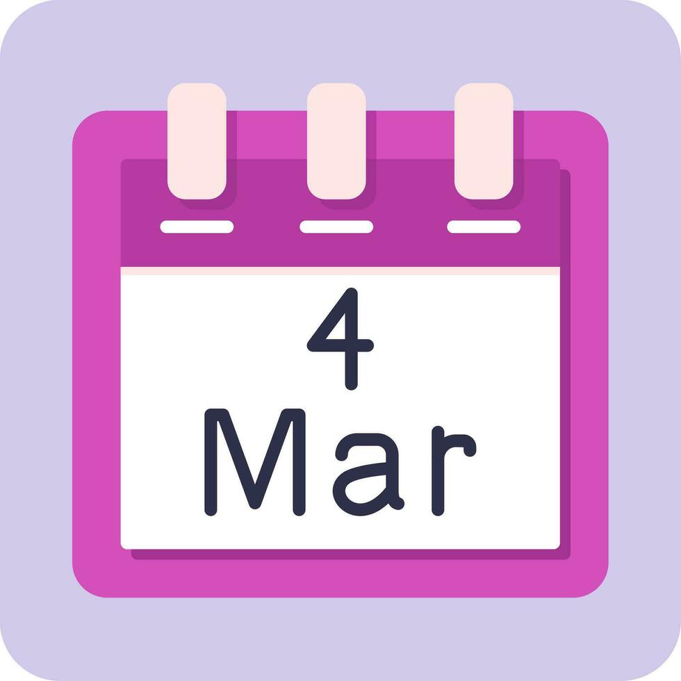 March 4 Vector Icon