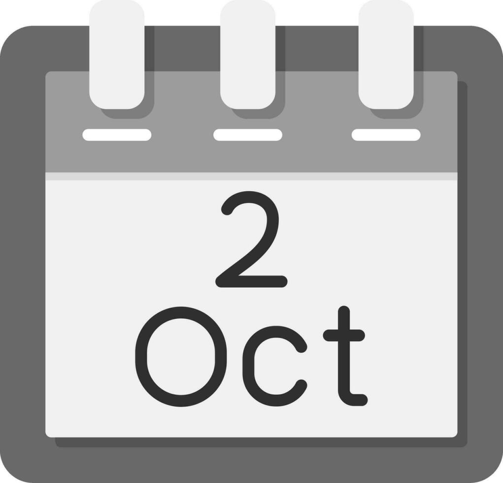 October 2 Vector Icon