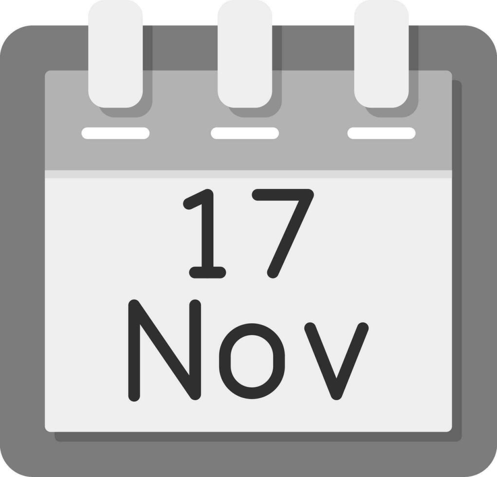 November 17 Vector Icon