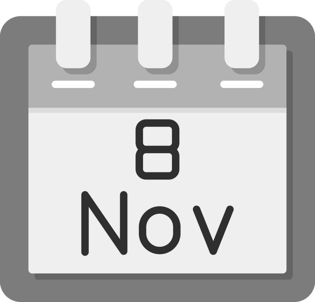 November 8 Vector Icon