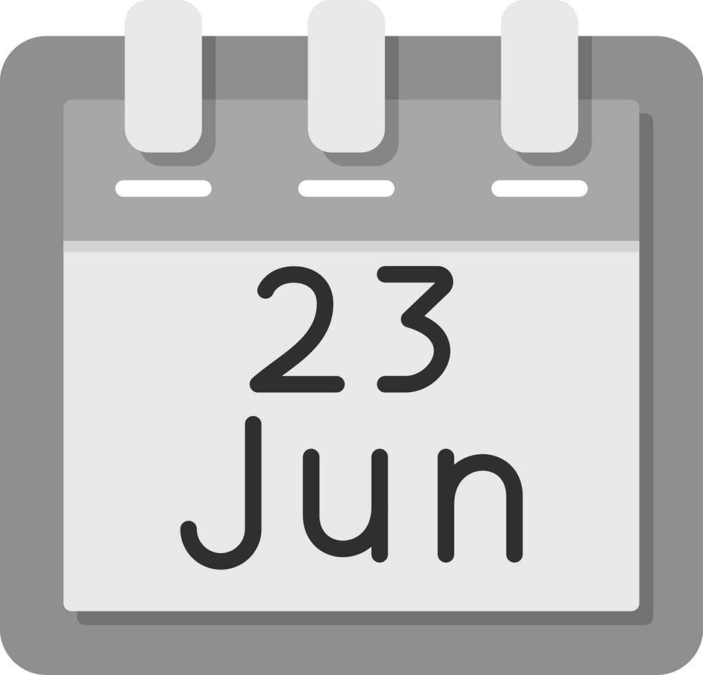 June 23 Vector Icon