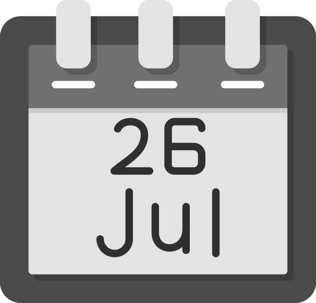 July 26 Vector Icon