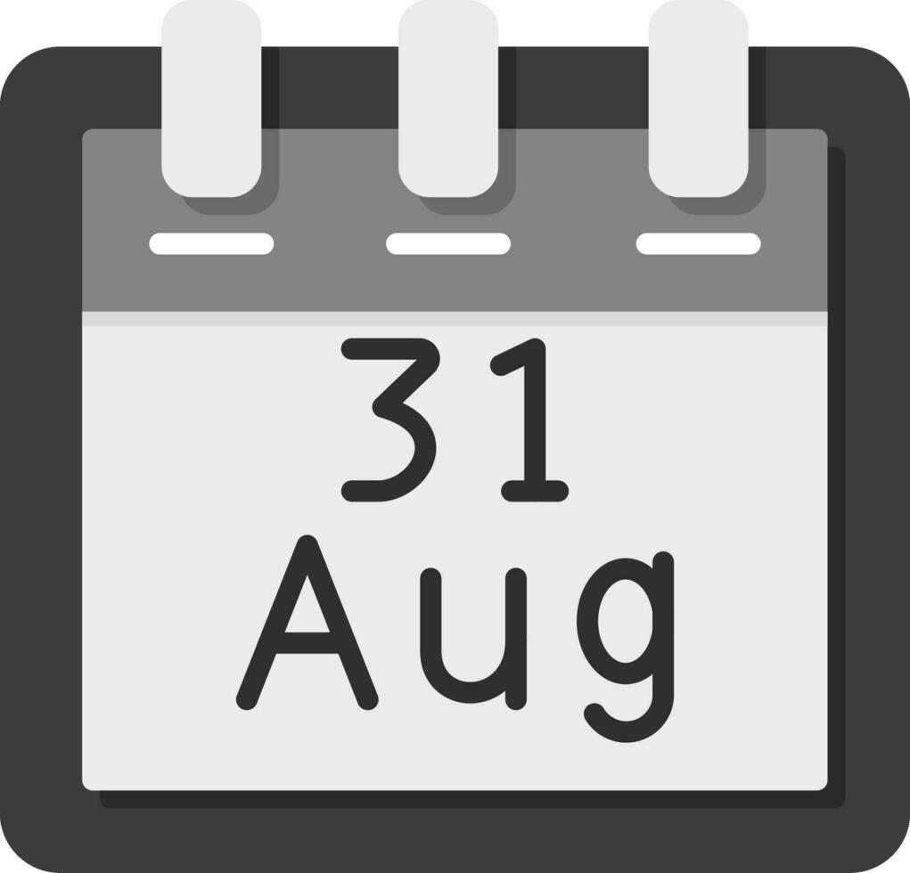 August 31 Vector Icon