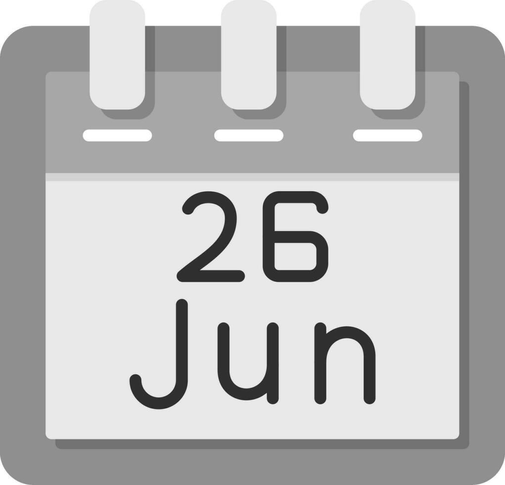 June 26 Vector Icon
