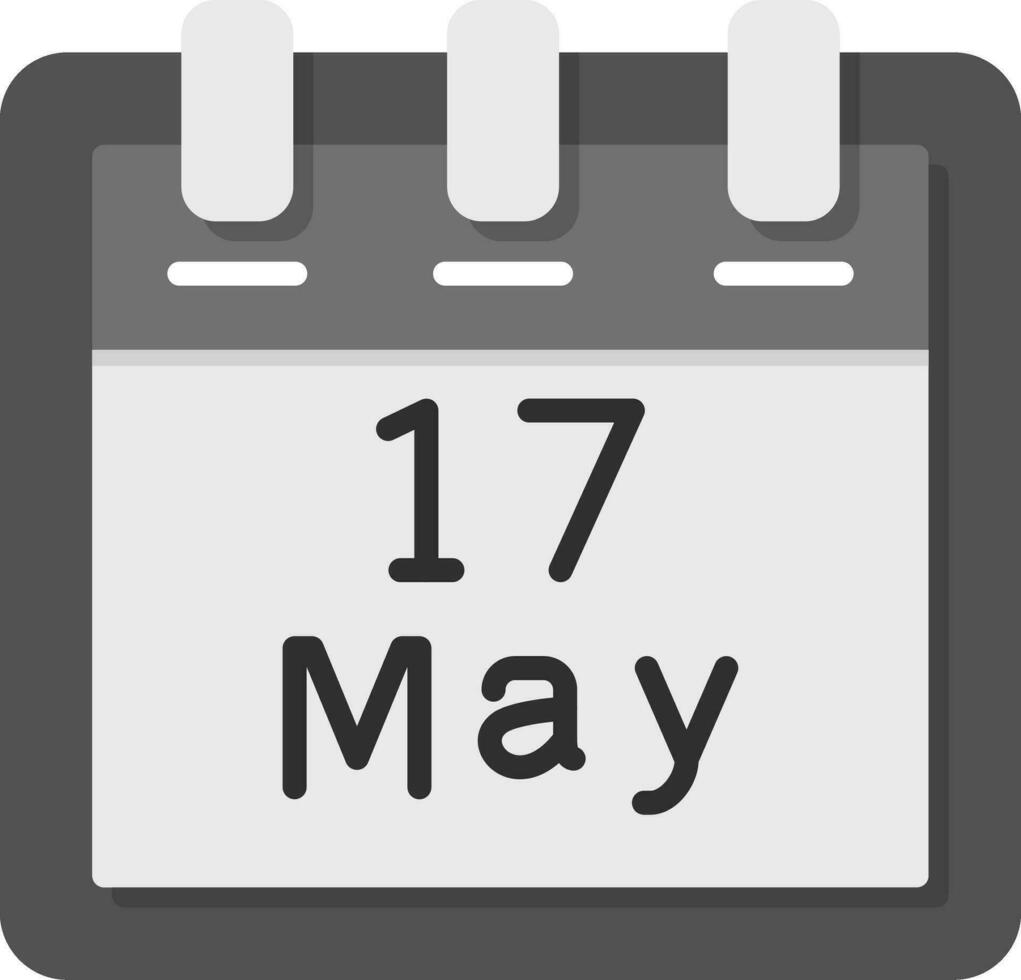 May 17 Vector Icon