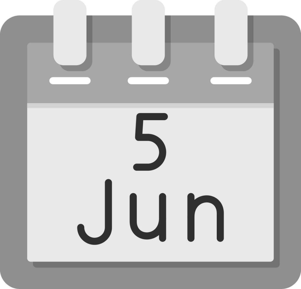 June 5 Vector Icon