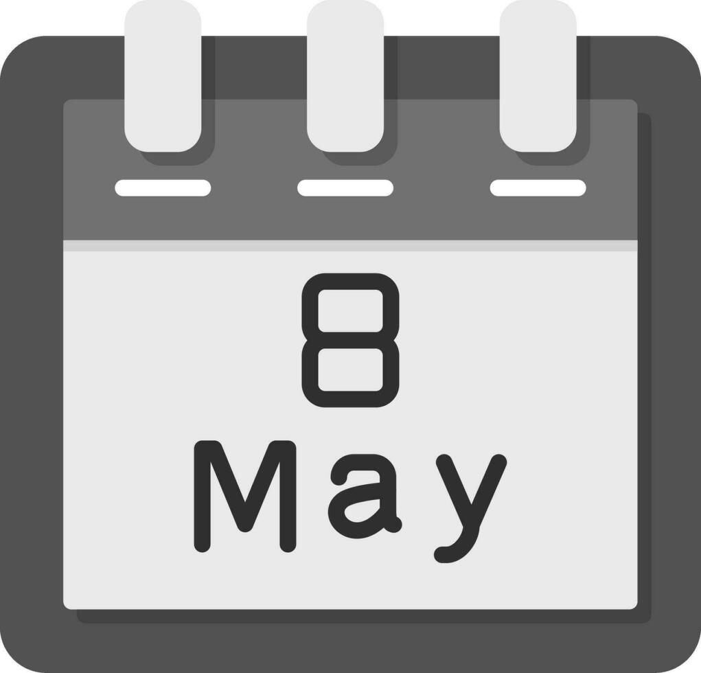May 8 Vector Icon