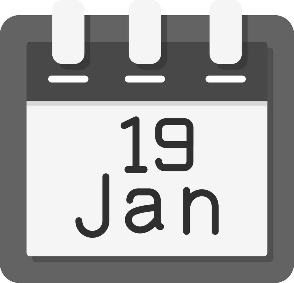 January 19 Vector Icon