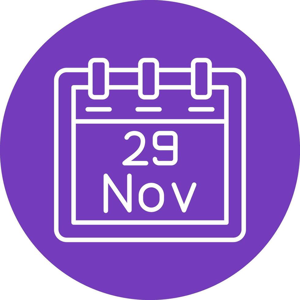 November 29 Vector Icon