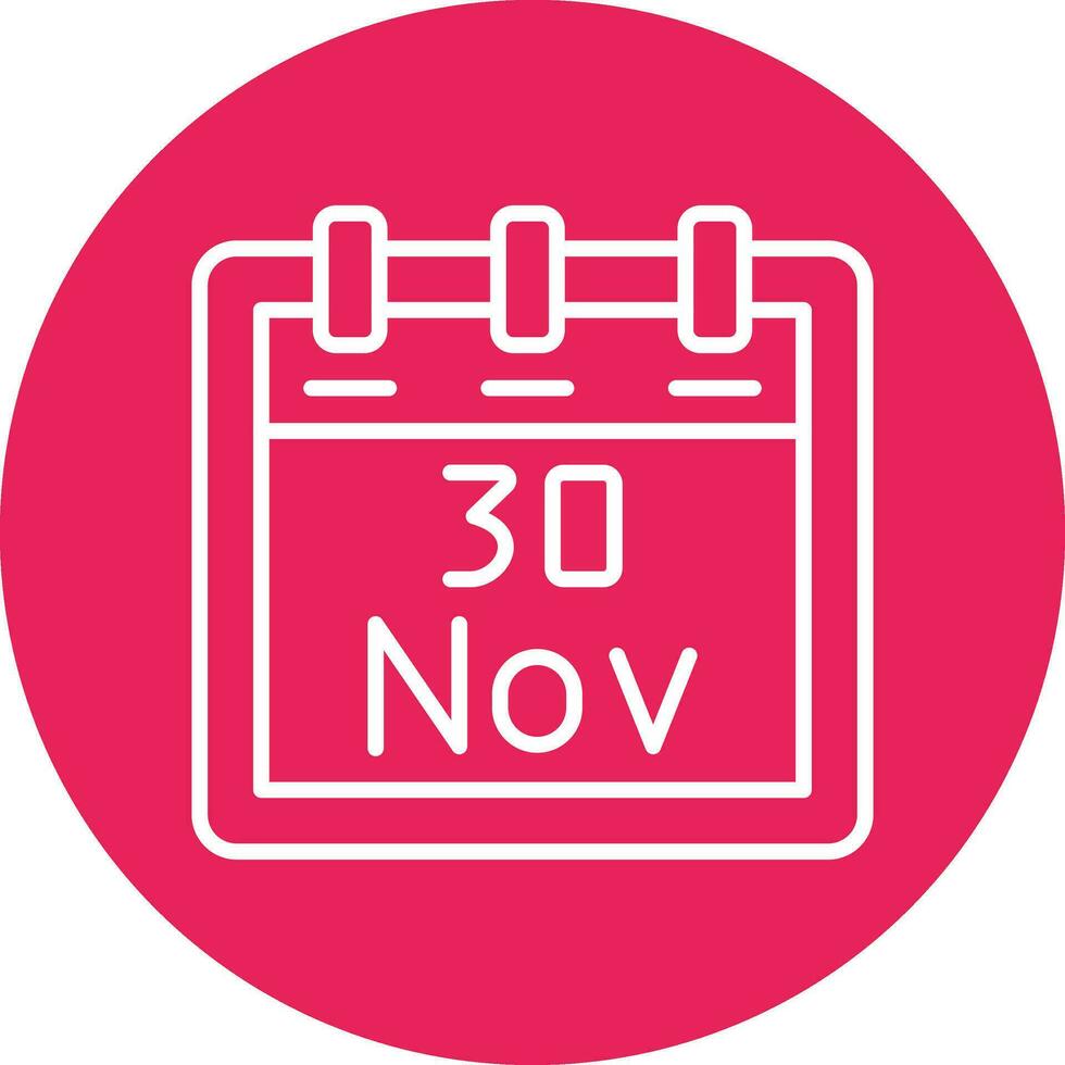 November 30 Vector Icon
