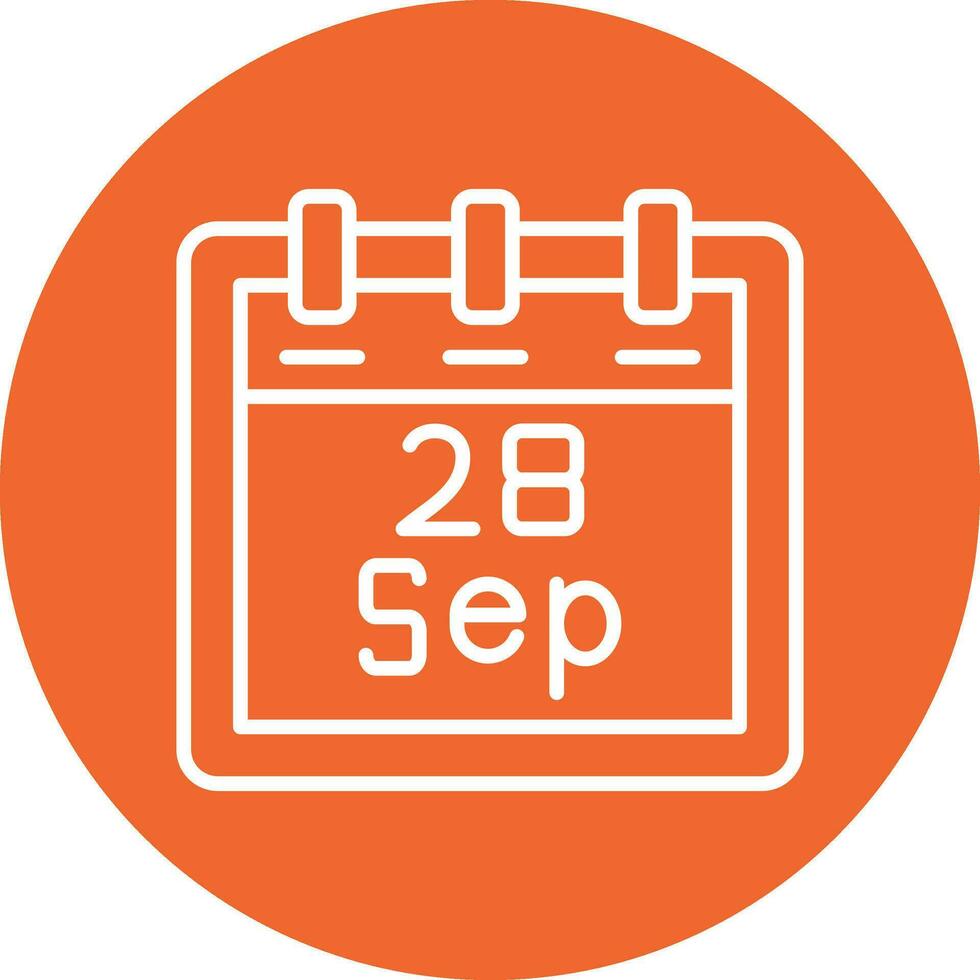 September 28 Vector Icon